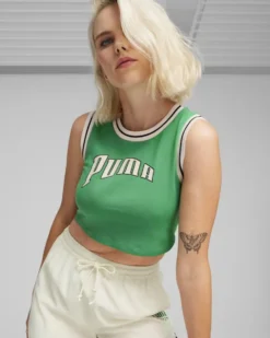 PUMA - T-SHIRT DA DONNA VERDE TEAM FOR THE FANBASE GRAPHIC - 625024-86
