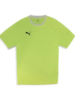 PUMA - T shirt da padel uomo giallo fluo in tessuto traspirant