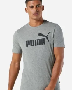PUMA - T-SHIRT DA UOMO ESS LOGO TEE GRIGIA - 586666-03