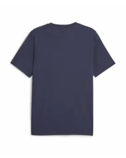 PUMA - T shirt da uomo nera con logo verde scuro
