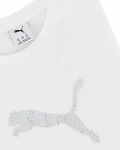 PUMA - T-SHIRT DONNA  BIANCA MEZZA MANICA  ESS GRAPHICS LEO LUXE, 634566-02