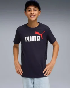 PUMA - T-SHIRT ESS 2 COLOR NO.1 LOGO JUNIOR BLU – 685778-16