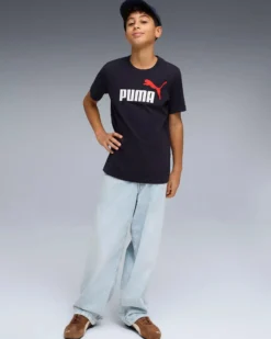 PUMA - T-SHIRT ESS 2 COLOR NO.1 LOGO JUNIOR BLU – 685778-16