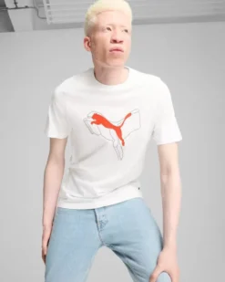 PUMA - T-SHIRT ESS+LOGO LAB CAT TEE BIANCA DA UOMO - 682858-02