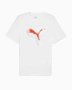 PUMA - T-SHIRT ESS+LOGO LAB CAT TEE BIANCA DA UOMO - 682858-02
