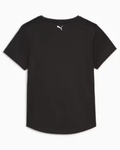 PUMA TSHIRT FIT ULTRAVREATHE TEE - Tshirt nera da donna con logo bianco - 52384456