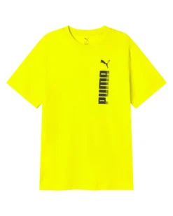 PUMA - T-SHIRT GIALLA  ESSENTIAL BIG GRAPHIC TEE  DA UOMO, 694939-37