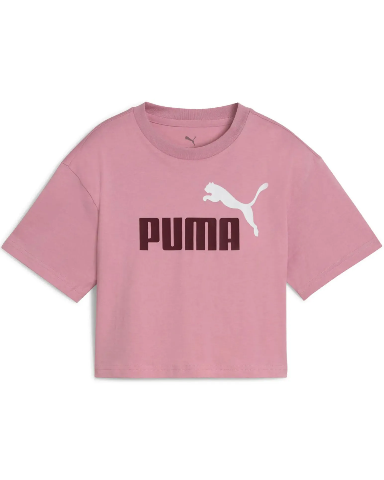 PUMA -T- SHIRT JUNIOR ( 7-16 ANNI) MEZZA MANICA ROSA ESSENTIAL 2 COLOR N. 1 LOGO, 686071-65