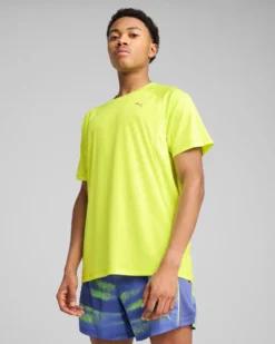 PUMA - T-SHIRT LIME RUN VELOCITY TEE (POLY) DA UOMO - 526600-39