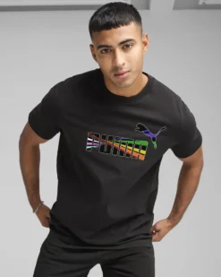 PUMA  - Tshirt LOVE UNITED TEE mezza manica nera - 684699-01