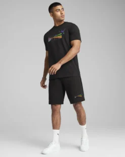 PUMA  - Tshirt LOVE UNITED TEE mezza manica nera - 684699-01
