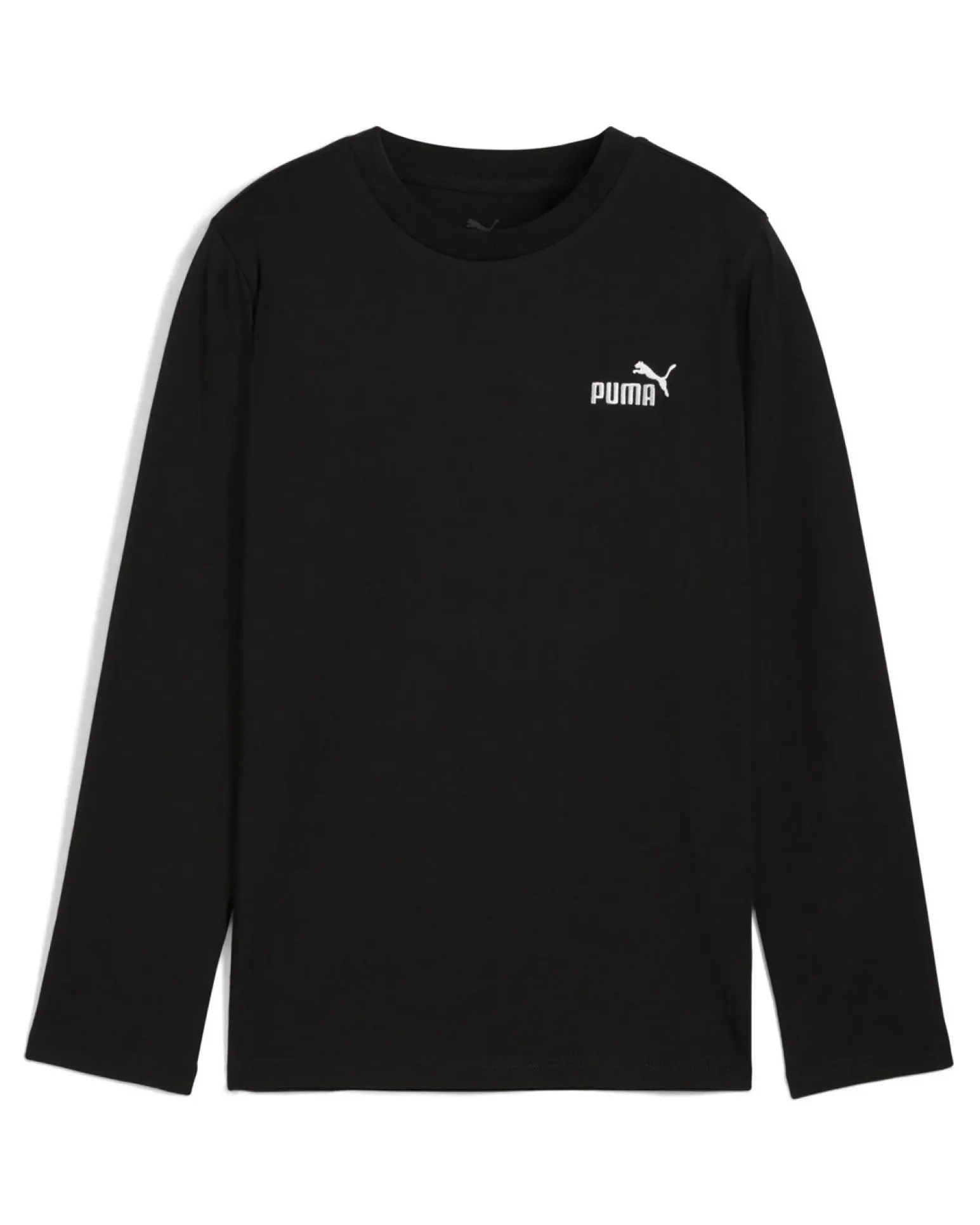 PUMA - TSHIRT MANICA LUNGA JUNIOR ( 7-16 ANNI) NERA ESSENTIAL N.1 LOGO LONGSLEEVE - 690726-01