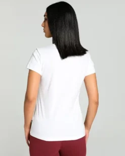 PUMA - TSHIRT MEZZA MANICA BIANCA ESSENTIAL SMALL LOGO TEE DA DONNA - 586776-02