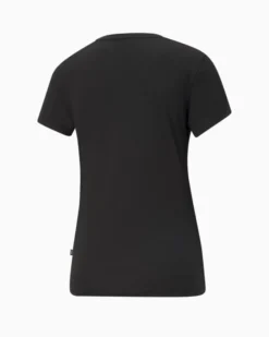 PUMA - TSHIRT MEZZA MANICA NERA ESSENTIAL SMALL LOGO TEE DA DONNA - 586776-01