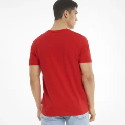 PUMA - T-SHIRT MM ESS LOGO TEE RED