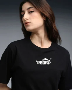 PUMA - T-SHIRT NERA  ESSENTIAL NATURE 2.0 RELAXED TEE  DA DONNA,  688077-01