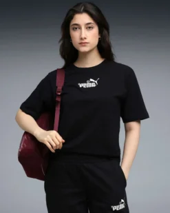 PUMA - T-SHIRT NERA  ESSENTIAL NATURE 2.0 RELAXED TEE  DA DONNA,  688077-01