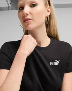 PUMA - T-SHIRT NERA ESSENTIAL SMALL N. 1 DA DONNA, 682372-01