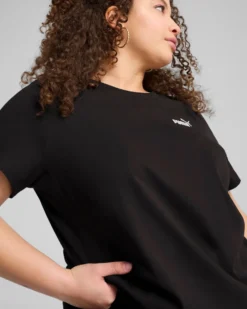 PUMA - T-SHIRT NERA ESSENTIAL SMALL N. 1 DA DONNA, 682372-01