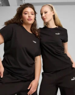 PUMA - T-SHIRT NERA ESSENTIAL SMALL N. 1 DA DONNA, 682372-01