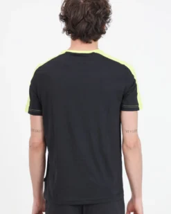 PUMA T-SHIRT NERA E VERDE DA DUOMO ESS+BLOCK 847426-38