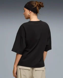 PUMA - T-SHIRT NERA  OVERSIZED HER TEE DA DONNA, 691883-01