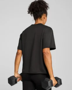 PUMA - T-SHIRT NERA  TAD ESSENTIAL RELAXED DA DONNA, 527139-01
