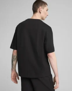 PUMA - T-SHIRT NERA WARDROBE ESS BOXY DA UOMO 629645-01