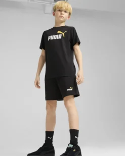 PUMA - T-SHIRT NERO ESS 2 COLOR NO.1 LOGO JUNIOR - 685778-56