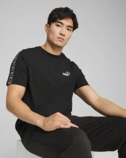 PUMA - T-SHIRT NERO ESS TAPE TEE DA UOMO - 684674-01