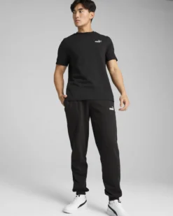 PUMA - T-SHIRT NERO ESS TAPE TEE DA UOMO - 684674-01