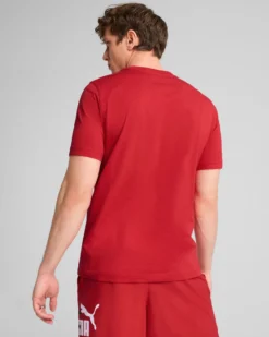PUMA - T-SHIRT ROSSA ESS LOGO LAB SUMMER TEE DA UOMO - 684671-11
