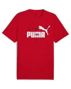PUMA - T-SHIRT ROSSA ESS LOGO LAB SUMMER TEE DA UOMO - 684671-11