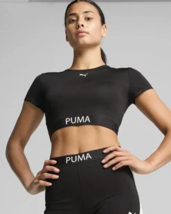 PUMA - T-SHIRT STRONG TEE NERA DA DONNA - 526805-01