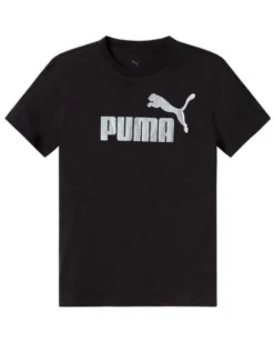 PUMA - T-SHIRT TEXURED FOIL LOGO NERA DA DONNA 688908-01