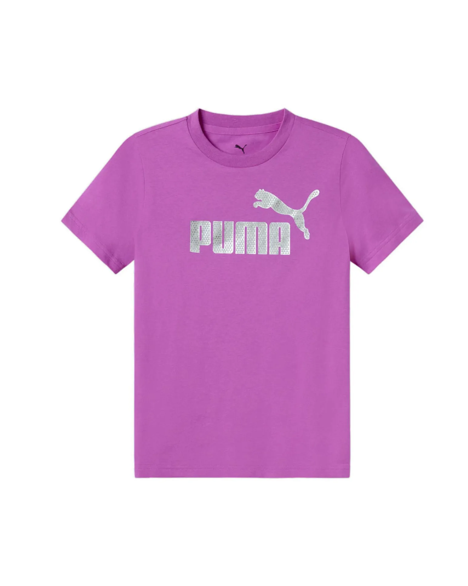 PUMA - T-SHIRT TEXURED FOIL LOGO FUXIA DA BAMBINA 689052-89