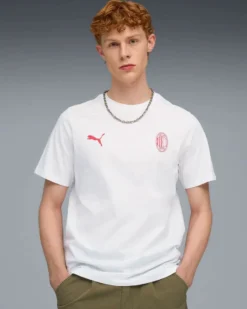 PUMA  - T-SHIRT UOMO MEZZA MANICA  BIANCA  AC MILAN FTBLESS TEE, 782584-02