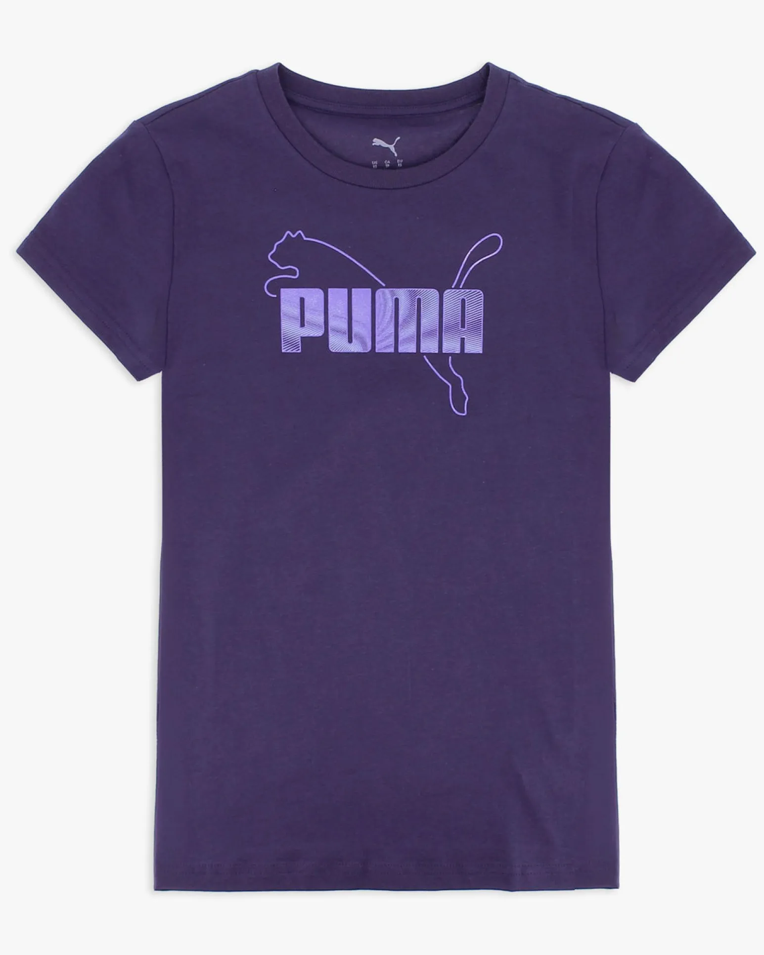 PUMA - TSHIRT VIOLA DA DONNA CON LOGO METALLIZZATO 691824 - 64