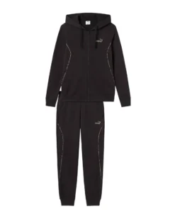 PUMA -TUTA COMPLETA  CON CAPPUCCIO NERA HD GRAPHIC TRACKSUIT DA DONNA, 694708-01