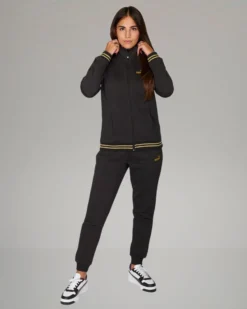 PUMA - TUTA COMPLETA NERA ESSENTIAL+ GLITTER FZ SUIT FL  DA DONNA ,  684764-01