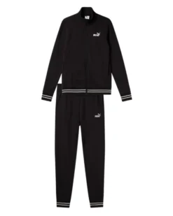 PUMA - TUTA COMPLETA  NERA ESS+TEXTURED FOIL LOGO FZ TR DA DONNA, 689000-01