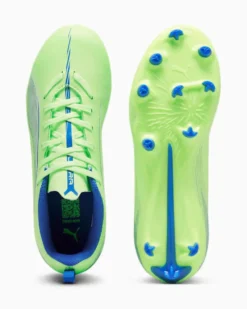 PUMA ULTRA 5 PLAY FG/AG - Sneakers da calcio junior gialla e blu, NUMERATA 30/38%- 107695-03