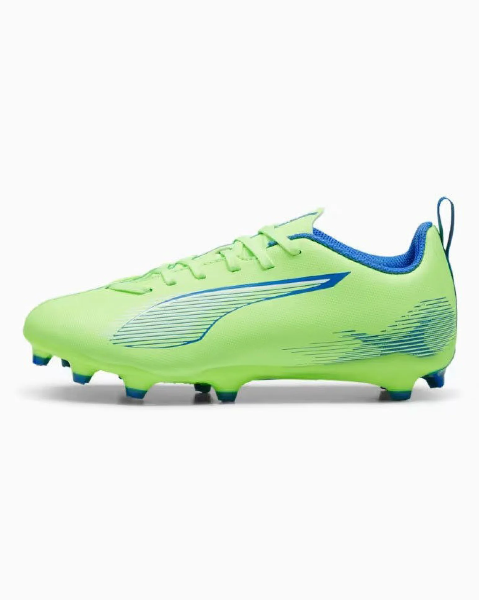 PUMA ULTRA 5 PLAY FG/AG - Sneakers da calcio junior gialla e blu, NUMERATA 30/38%- 107695-03