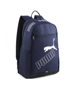 PUMA - Zaino blu scuro con logo nero