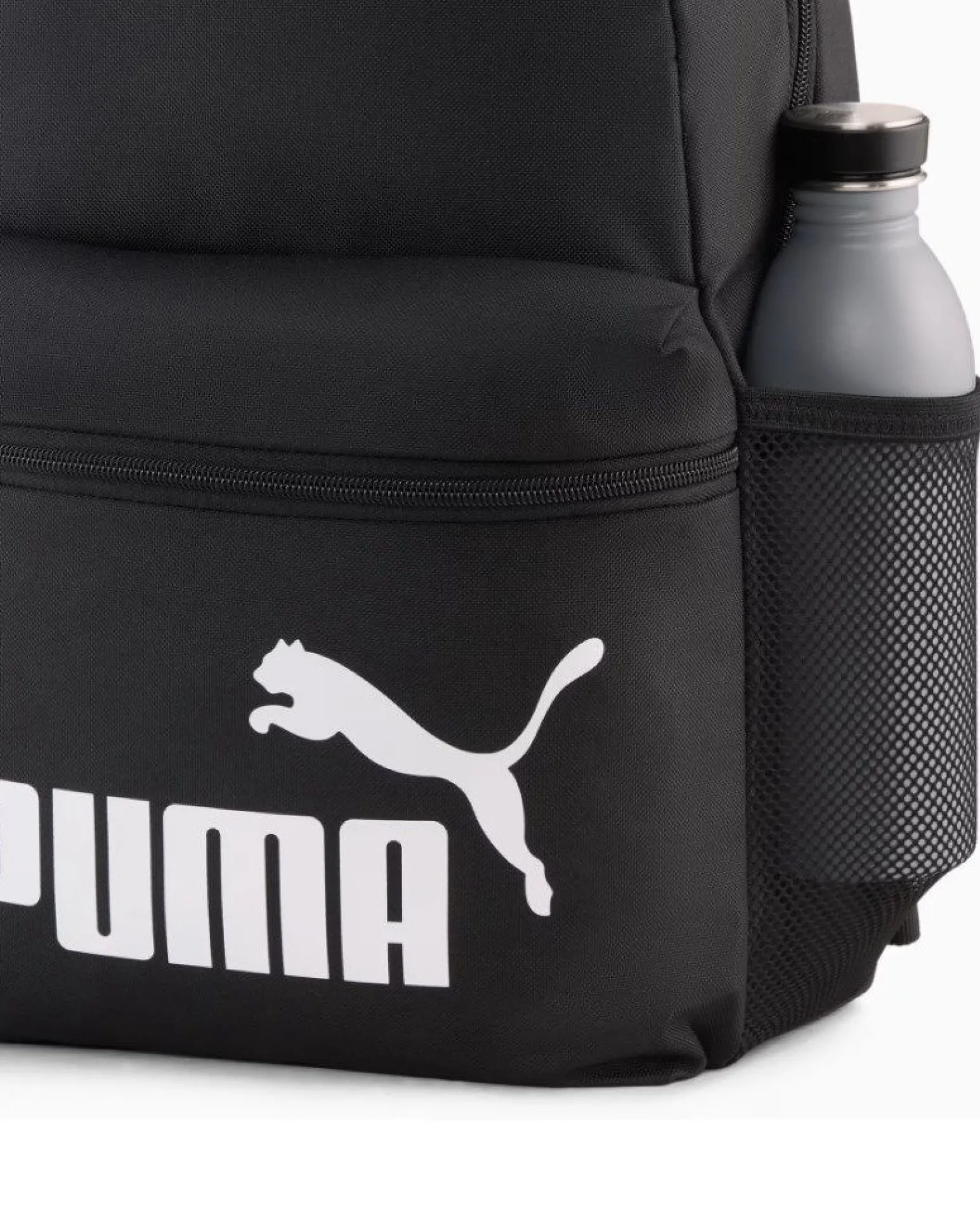 PUMA - ZAINO + BORSELLO NERO PHASE BACKPACK LOGO BIANCO, 092190-01