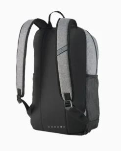 PUMA - Zaino grigio con tasca anteriore e scomparto per laptop interno
