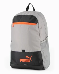 PUMA - ZAINO GRIGIO, NERO E ARANCIONE PLUS BACKPACK,  090903-04