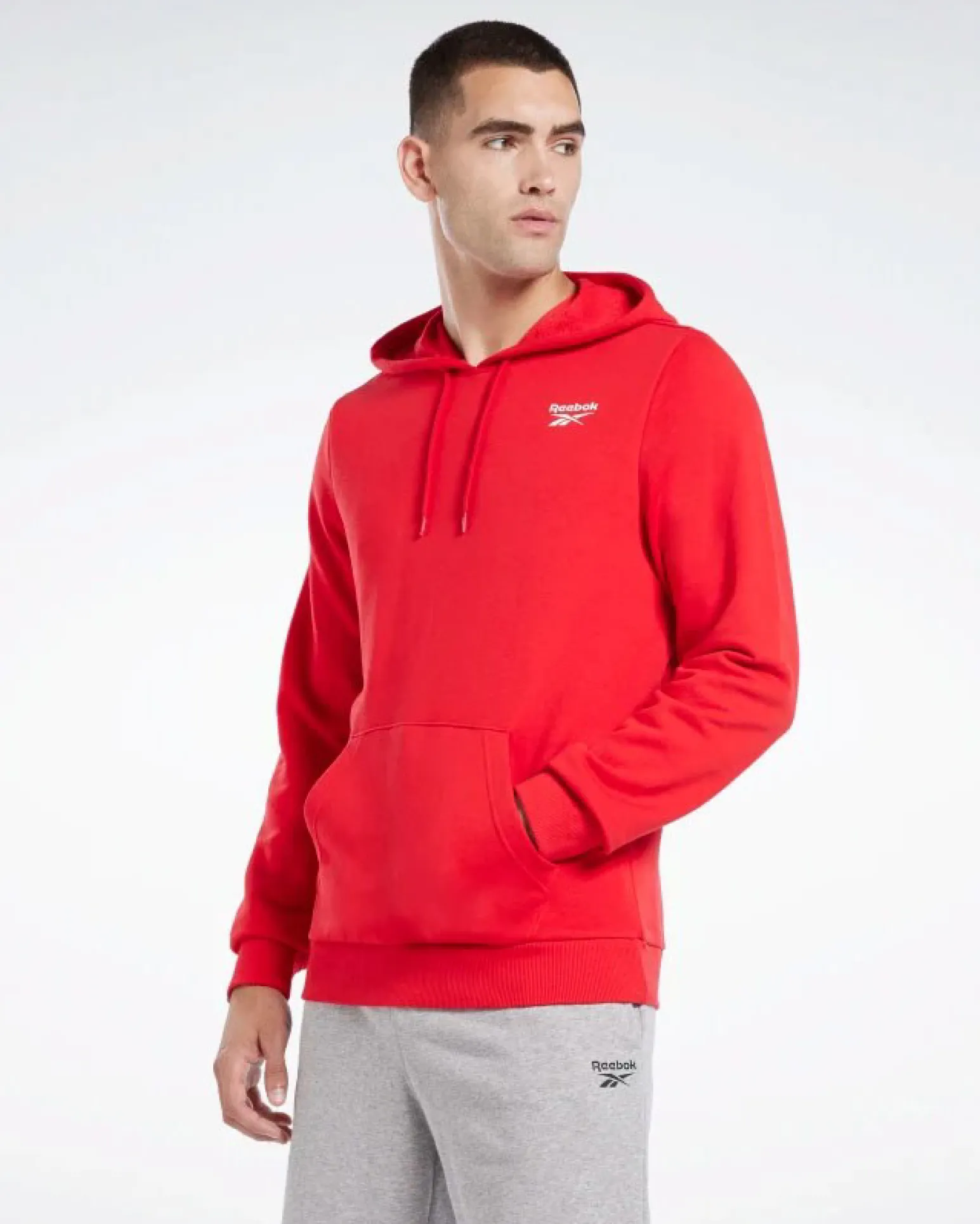 REEBOK-FELPA CON CAPPUCCIO REEBOK IDENTITY FRENCH TERRY LOGO PULLOVER-HA9276