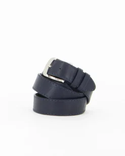 RENATO BALESTRA-Cinta uomo blu in VERA PELLE