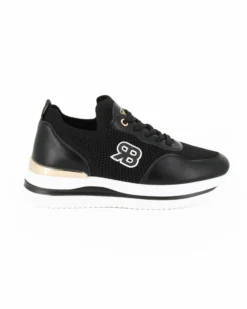 RENATO BALESTRA - Scarpa sneakers nera con soletta estraibile in VERA PELLE
